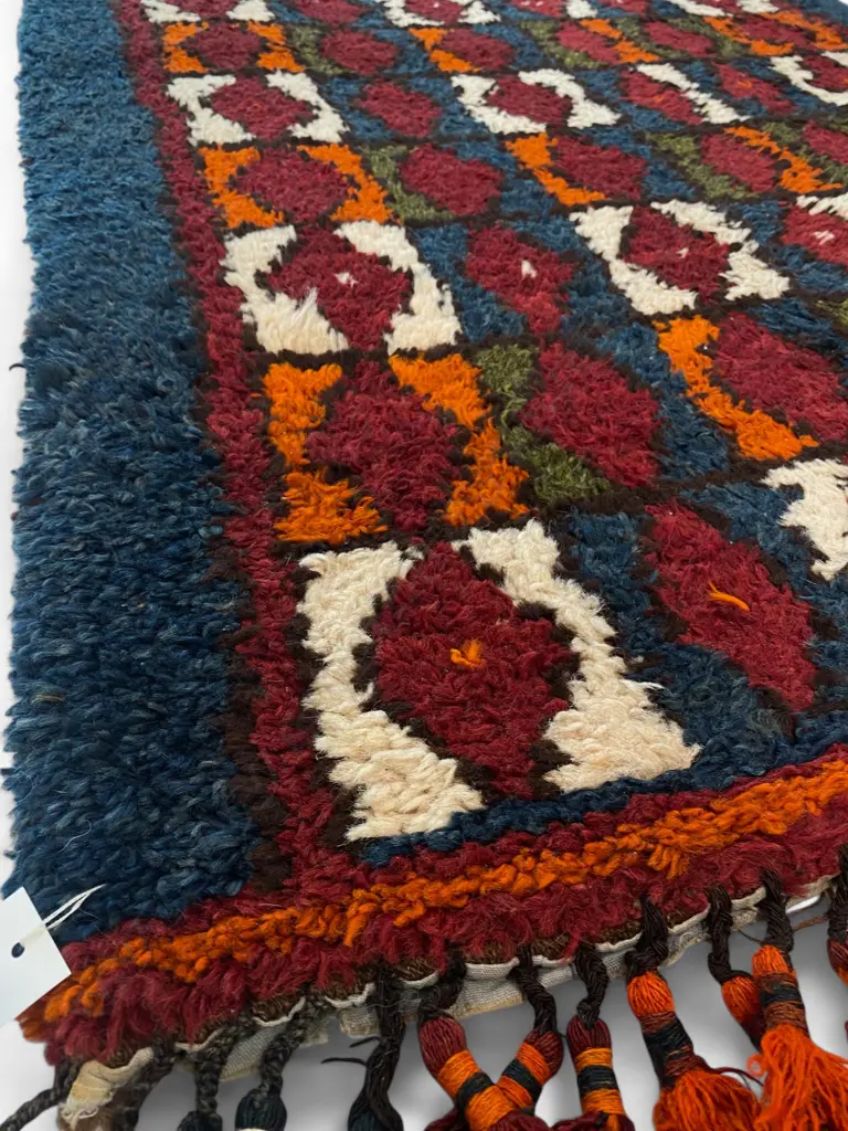 Uzbek/Gabbeh wool bearskin pile runner, Image 1++